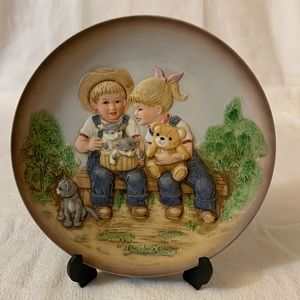 HOMCO Home Interiors #1505 Denim Days Plate